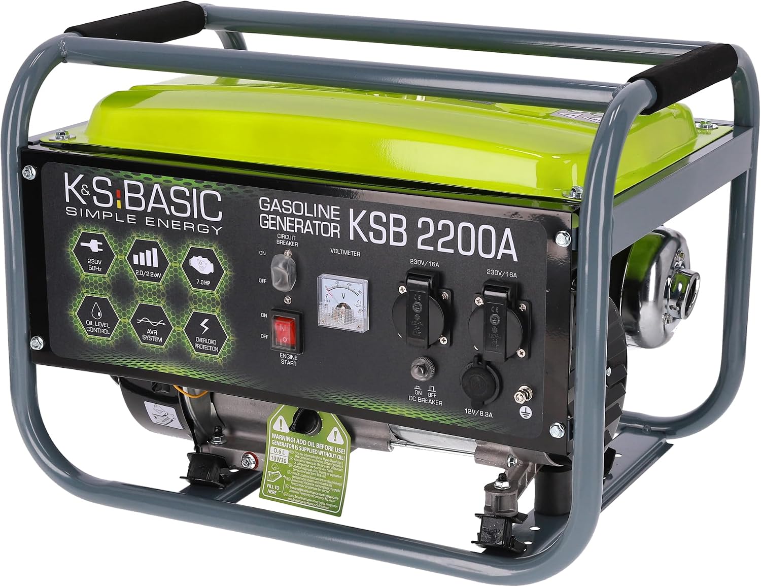 KS Basic 2200A Gasoline Generator Instruction Manual